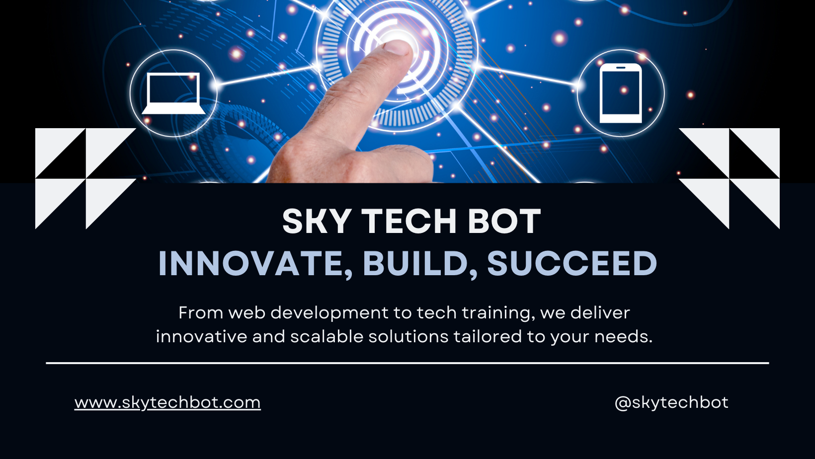 Sky Tech Bot – Professional web development, software solutions, and tech training services for businesses and individuals