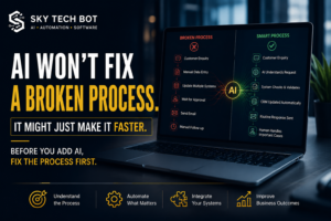 AI Won't Fix a Broken Business Process. It Might Just Make It Faster.